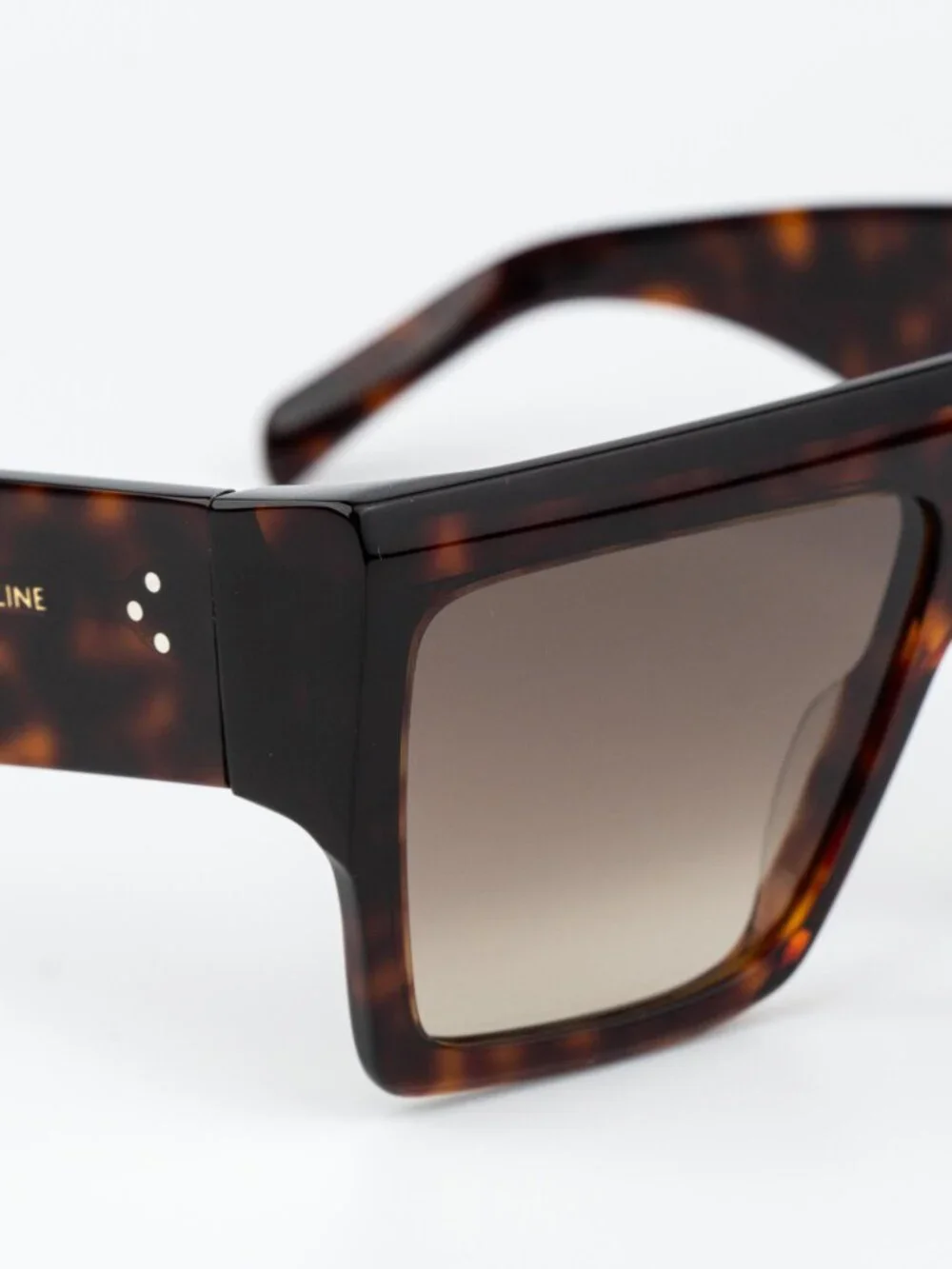 Celine BOLD 3 DOTS Women Sunglasses Havana Brown Gradient Square CL40092I 52F - Picture 5 of 11